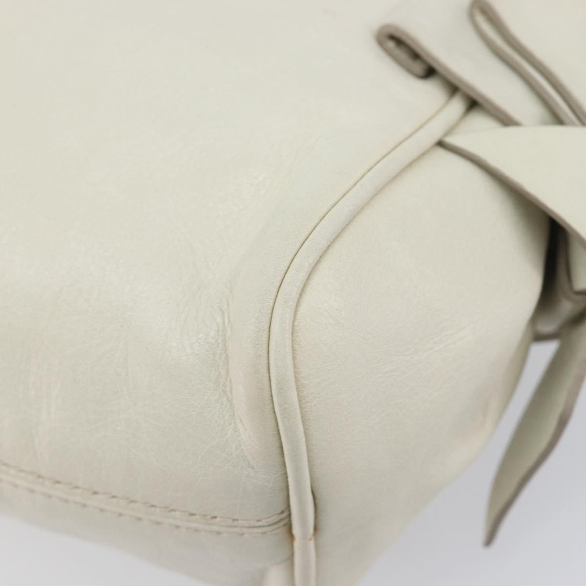 Miu Miu Beau Top Handle Leather, White, Leather, Handbag
