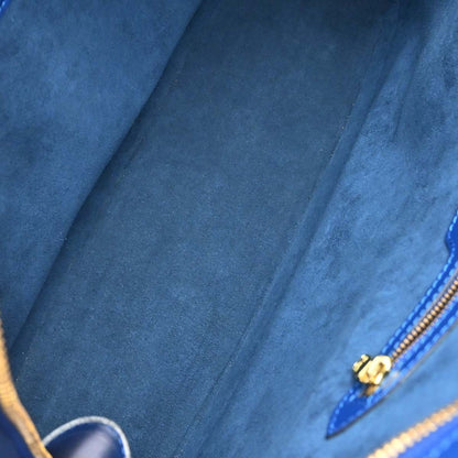 Louis Vuitton Lussac Epi Leather, Blue, Leather, Shoulder Bag