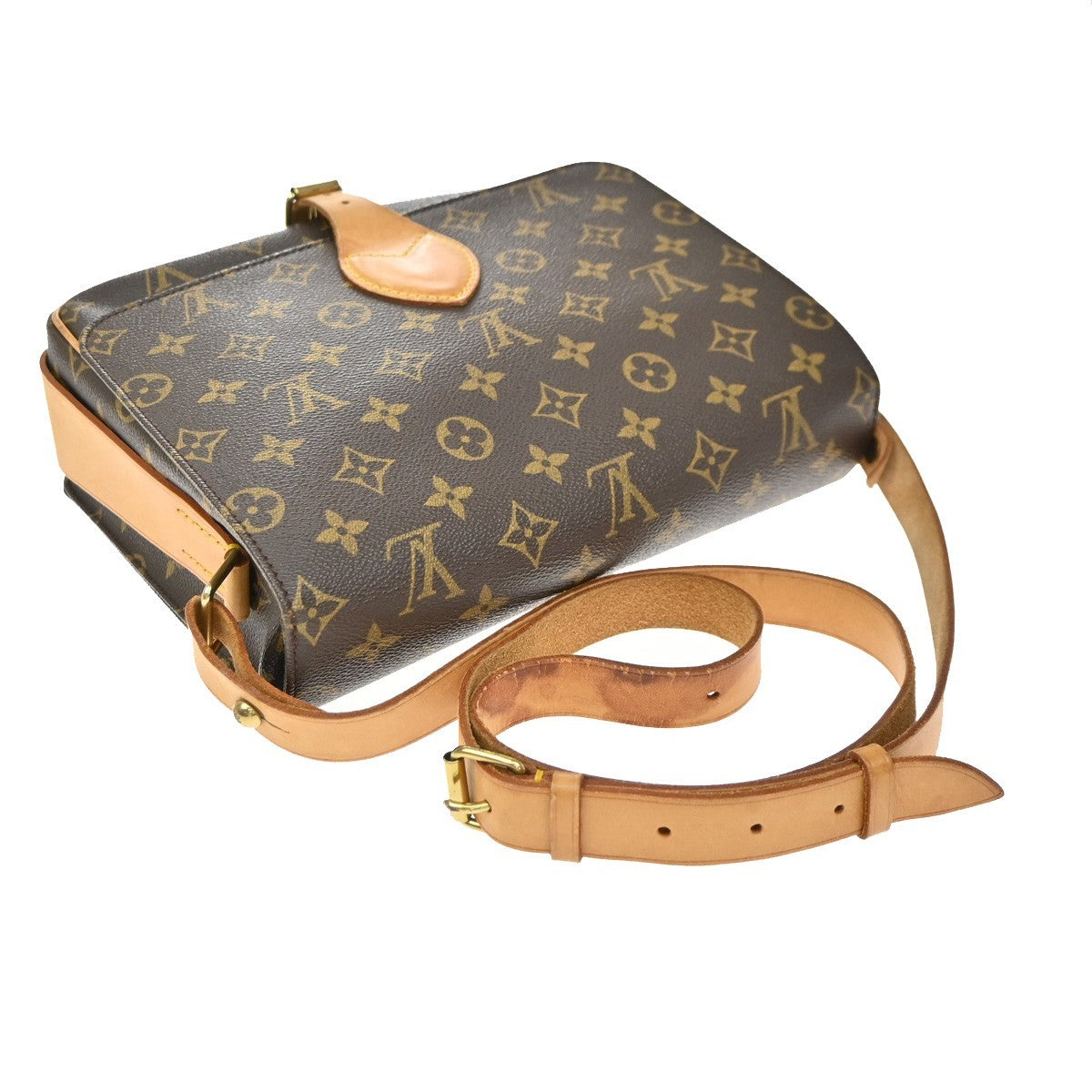 Louis Vuitton Cartouchiere Monogram Canvas, Brown, Canvas, Handbag