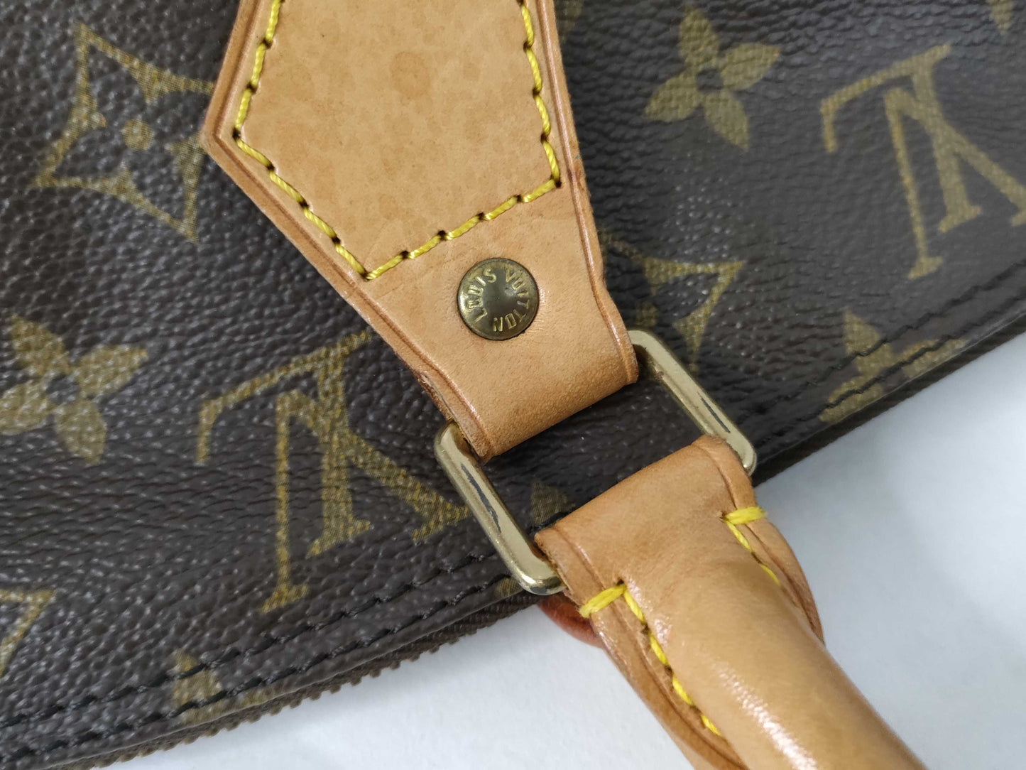 Louis Vuitton Vintage Alma Monogram Canvas, Brown, Canvas, Handbag