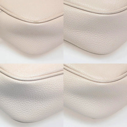 Salvatore Ferragamo City Camera Leather, White, Leather, Handbag