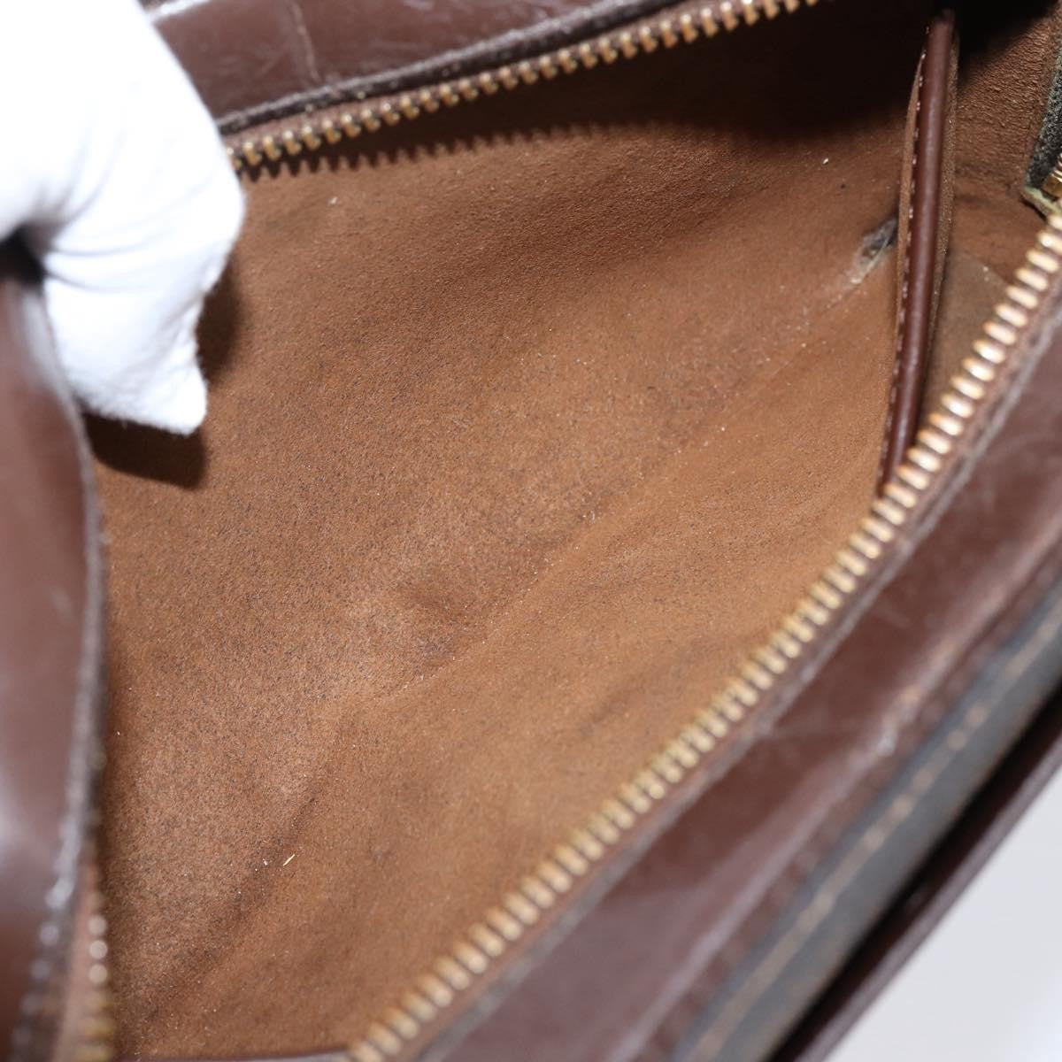 Louis Vuitton Pochette Saint Louis Damier, Brown, Canvas, Clutch
