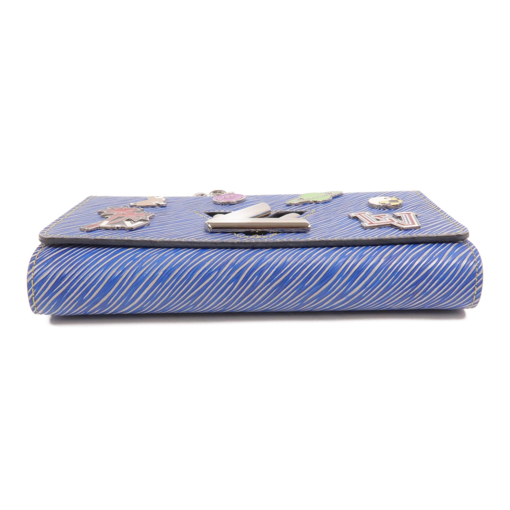Louis Vuitton Twist Limited, Blue, Leather, Clutch
