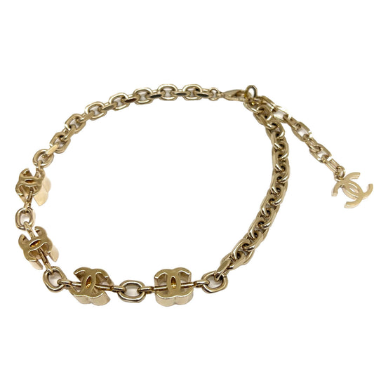 Chanel Coco Mark, Gold, Metal, necklace