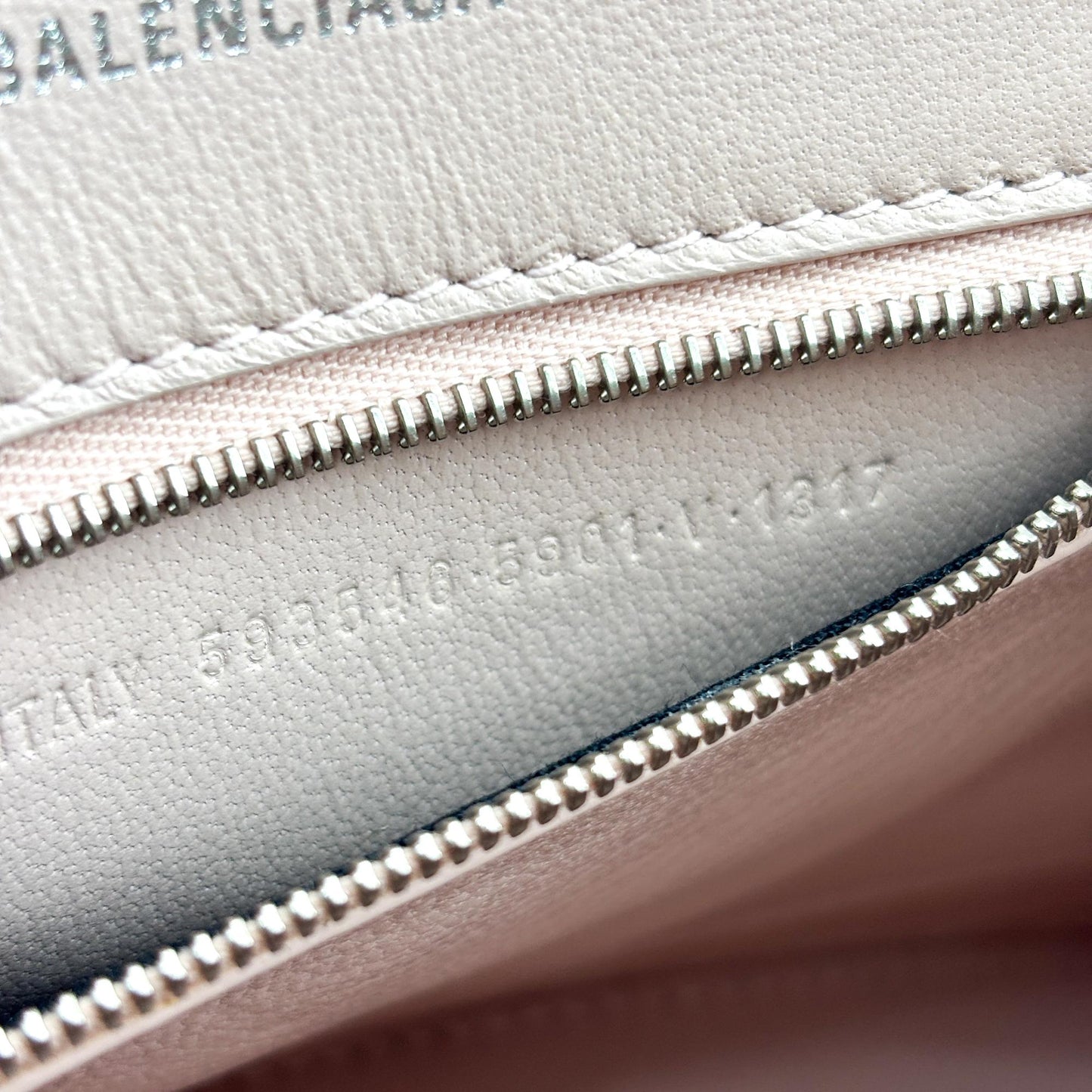 Balenciaga Hourglass Top Handle Leather, Pink, Leather, Handbag
