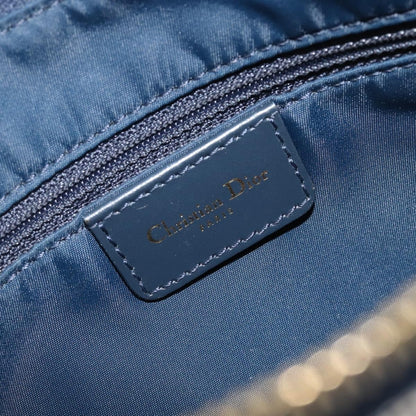 Christian Dior Saddle Messenger Oblique Canvas, Navy, Canvas, Clutch