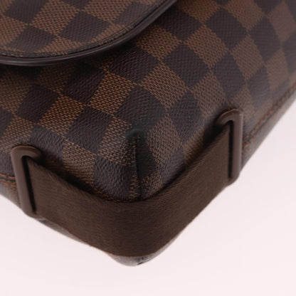 Louis Vuitton Brooklyn Damier Ebene, Brown, Canvas, Shoulder Bag