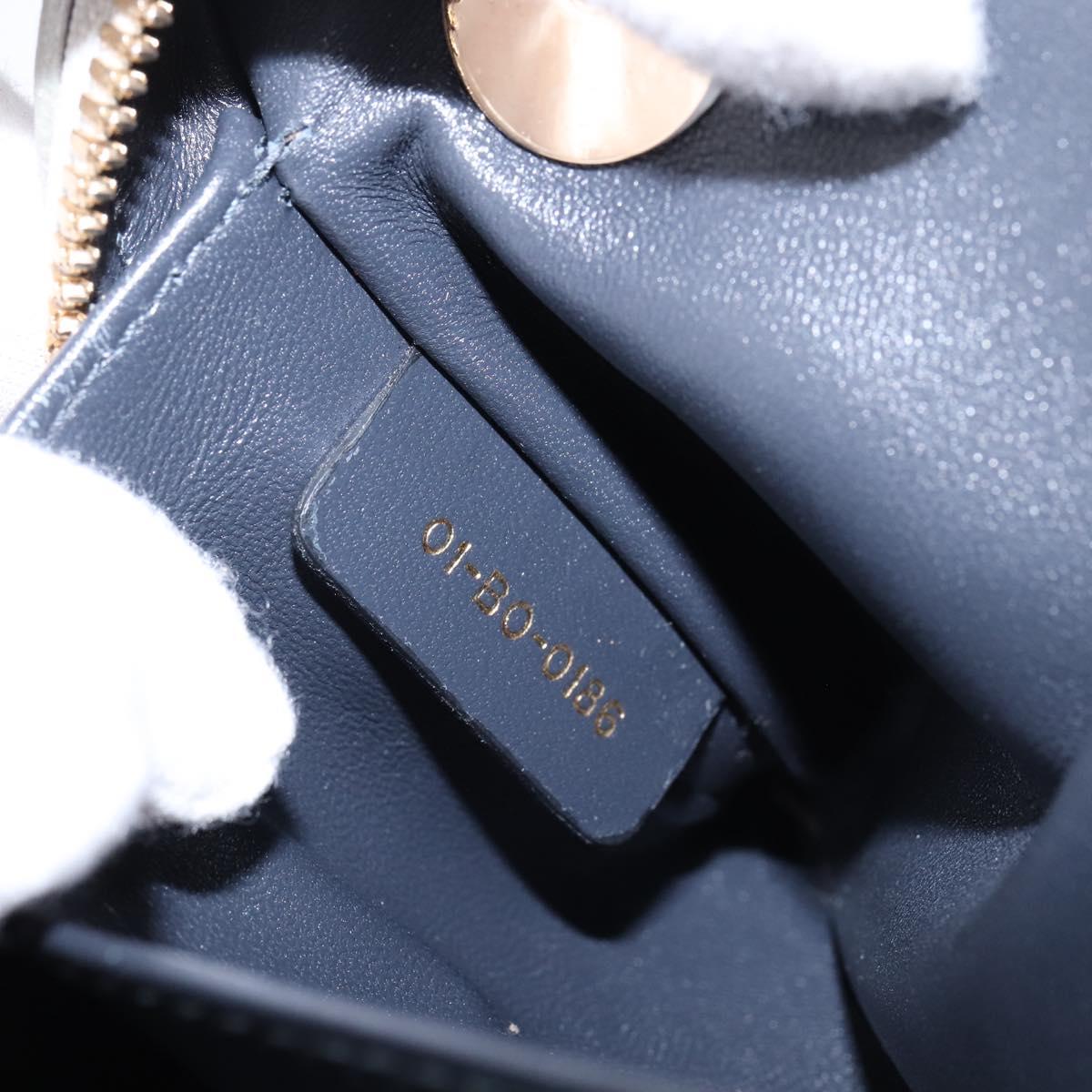 Christian Dior Lady cannage Matelassé, SILVER, LEATHER, Handbag