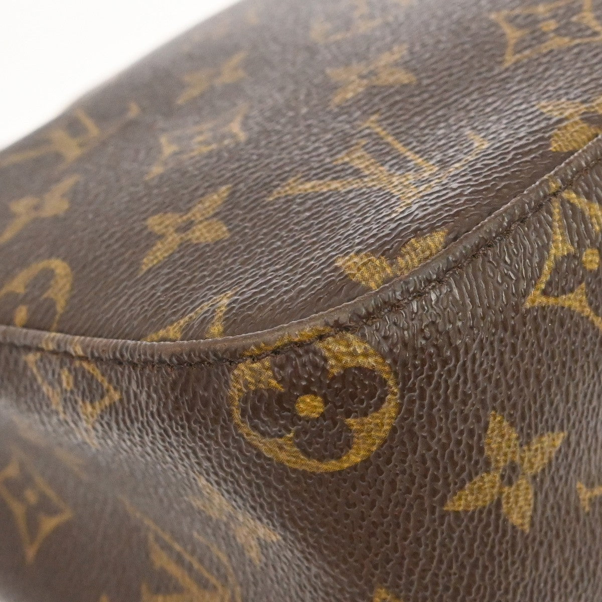Louis Vuitton Looping Monogram Canvas, Brown, Canvas, Handbag