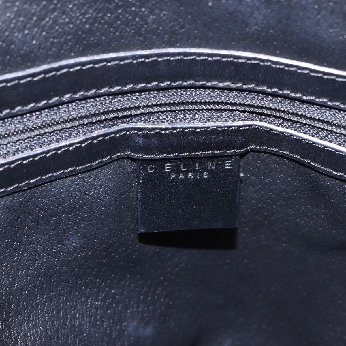 Celine Macadam Toile Triomphe, Black, Canvas, Handbag