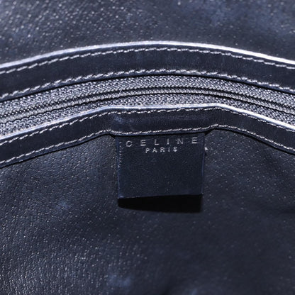 Celine Macadam Toile Triomphe, Black, Canvas, Handbag
