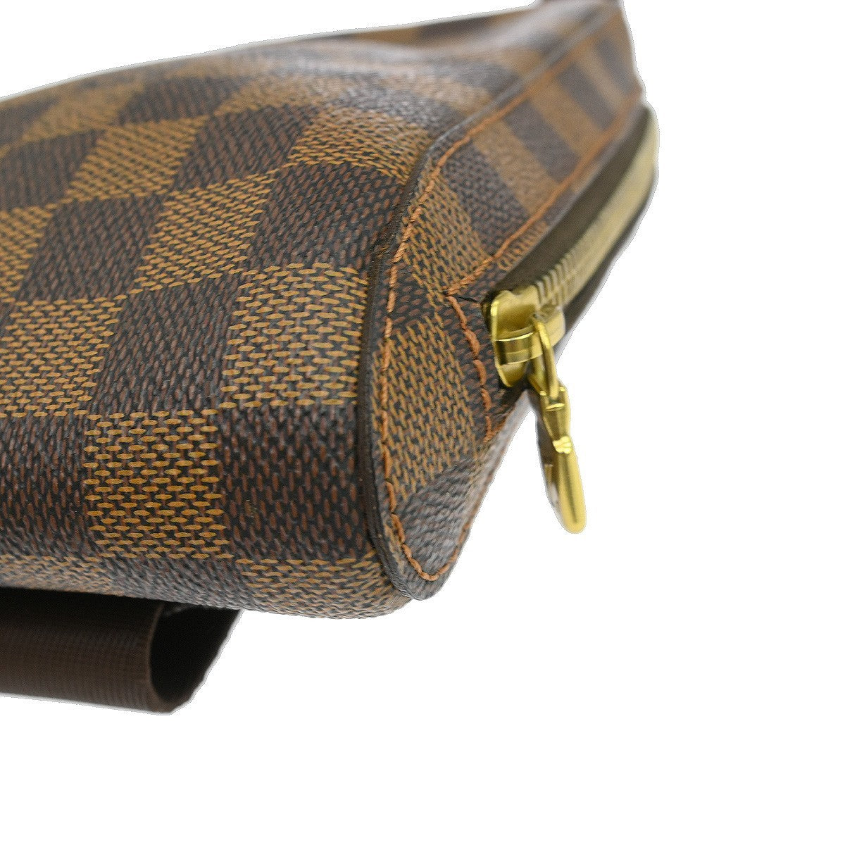 Louis Vuitton Geronimos Waist Damier Ebene, Brown, Canvas, Shoulder Bag