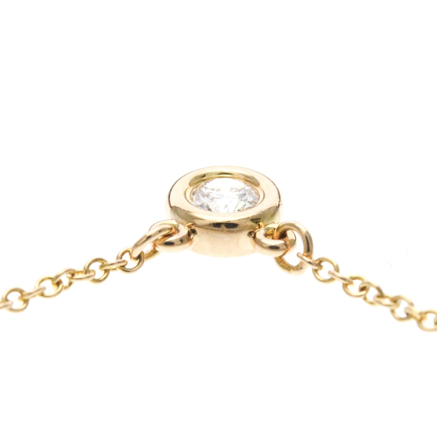 Tiffany & Co. Elsa Peretti Diamonds By The Yard 18K Rose Gold with Diamond, Gold, Pink Gold, Necklace