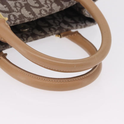 Christian Dior Vintage Open Diorissimo Canvas, Brown, Canvas, Tote Bag