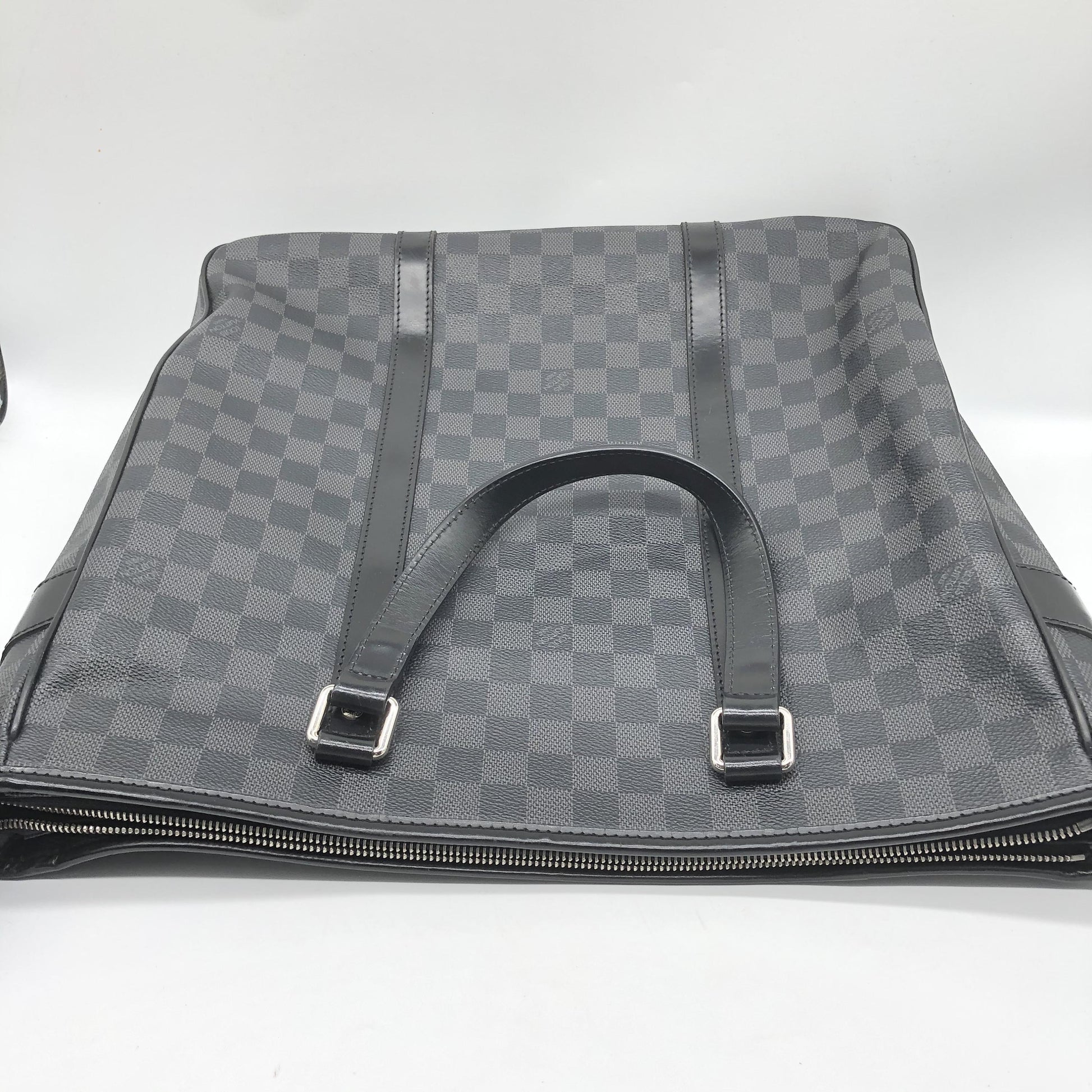 Louis Vuitton Tadao Damier, Gray, Canvas, Tote Bag