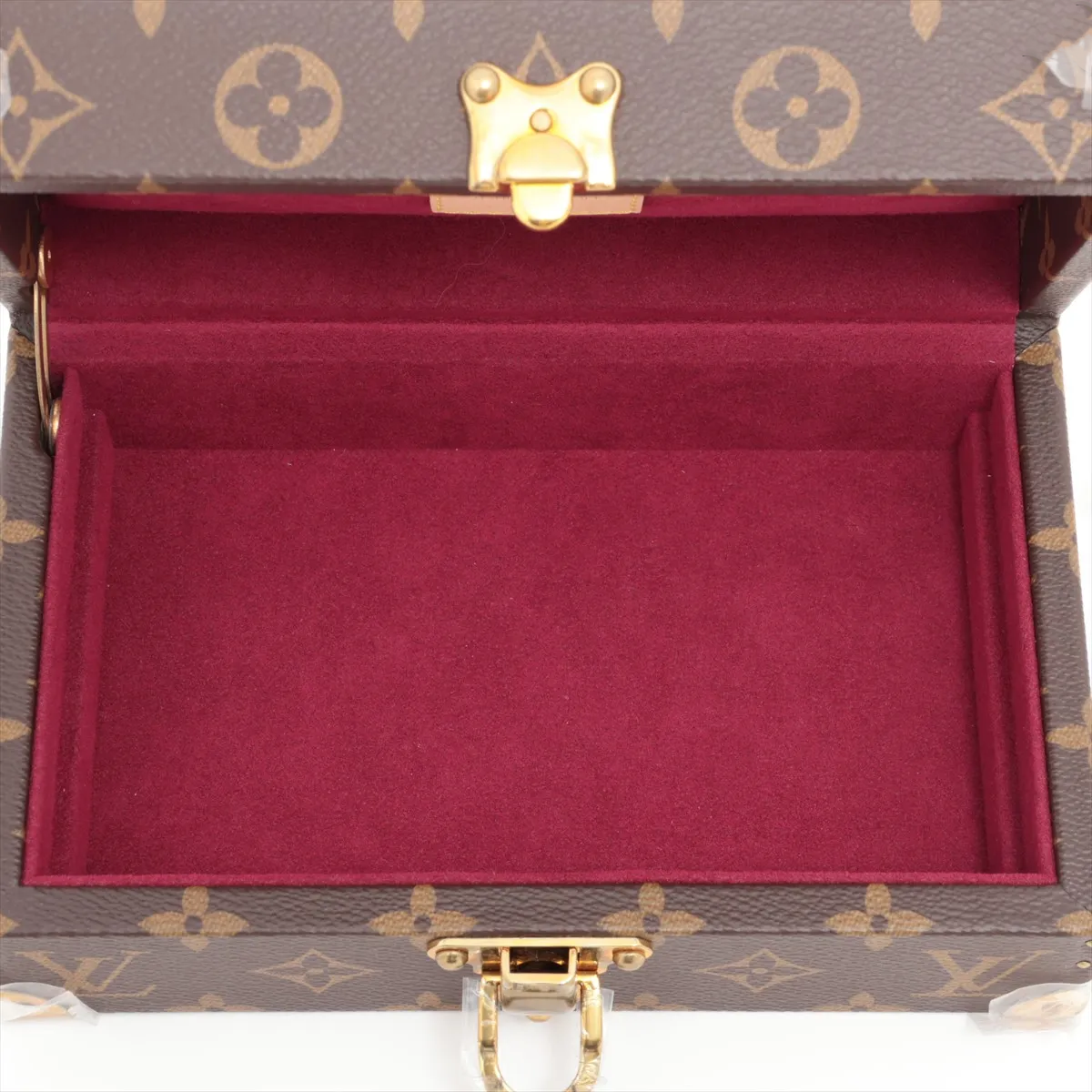 Louis Vuitton Jewelry Box Monogram Canvas, BROWN, LEATHER, Jewelry