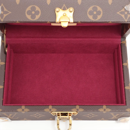 Louis Vuitton Jewelry Box Monogram Canvas, BROWN, LEATHER, Jewelry