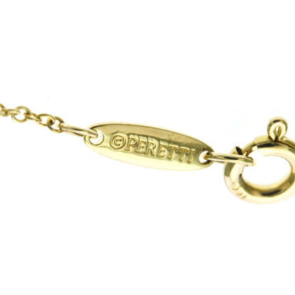 Tiffany & Co. Elsa Peretti Diamonds By The Yard Pendant 18K Rose Gold with Pear-Shaped Diamond, Yellow, Yellow Gold, Necklace