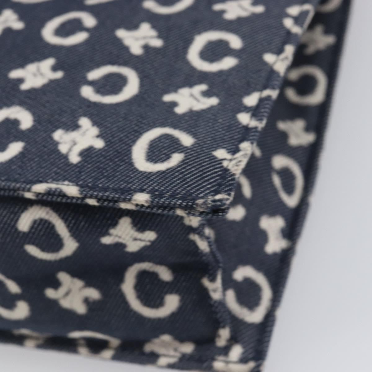 Celine C Macadam Canvas, Navy, Canvas, Handbag