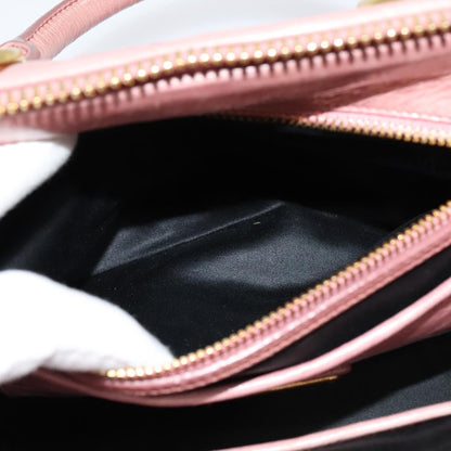 Miu Miu Madras Bowler Bag Matelasse Leather, PINK, LEATHER, Handbag