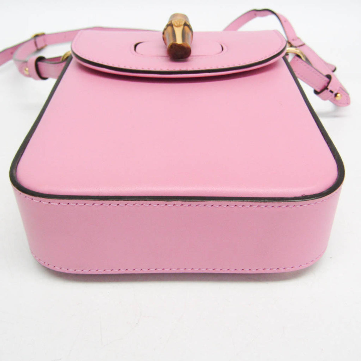 Gucci Bamboo Top Handle Backpack Leather, Pink, Leather, Backpack