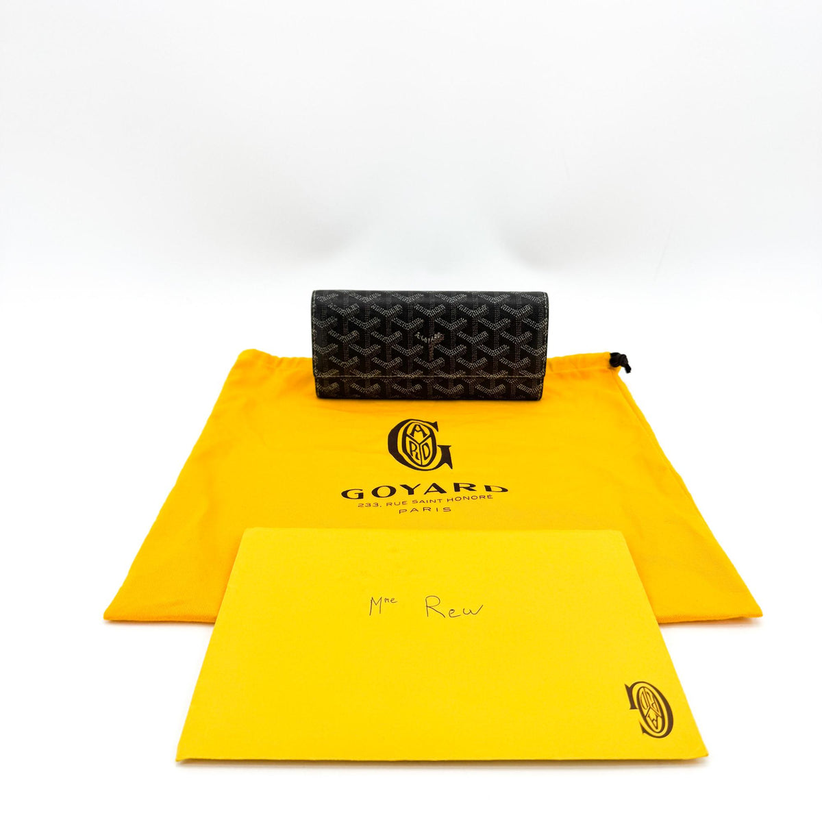 Goyard Richelieu Coated Canvas, Black, Canvas, Wallet