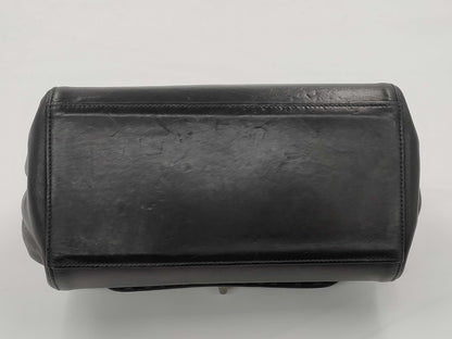 Chanel Chocolate Bar Accordion Reissue Flap Bag Quilted Lambskin with Patent, BLACK, LEATHER, Shoulder bag