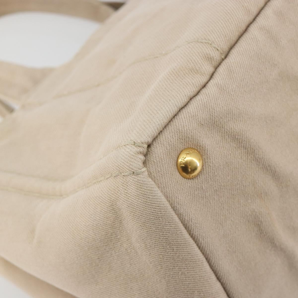 Prada Canapa Canvas, Beige, Canvas, Tote Bag