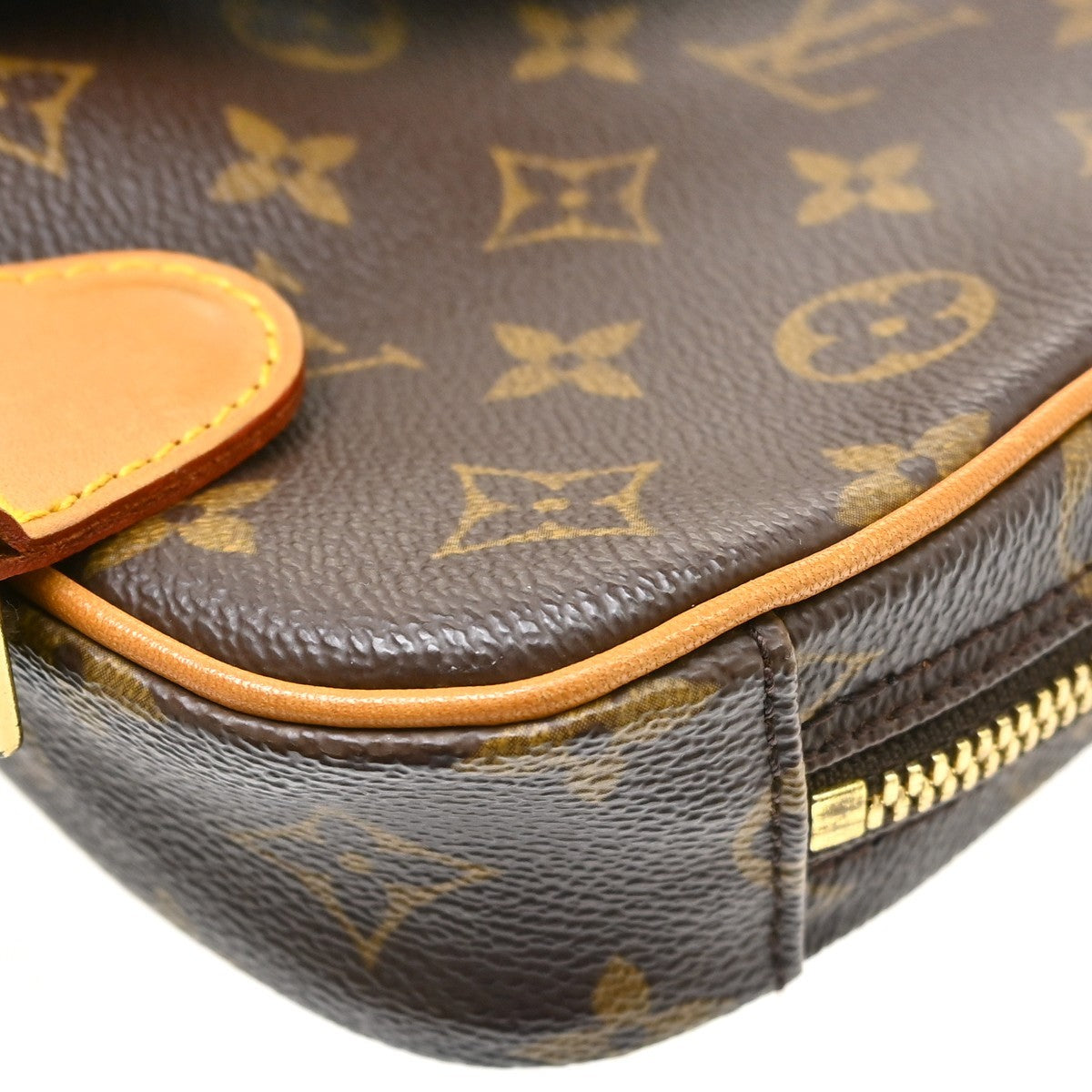 Louis Vuitton Pochette Gange Monogram Canvas, Brown, Canvas, Clutch