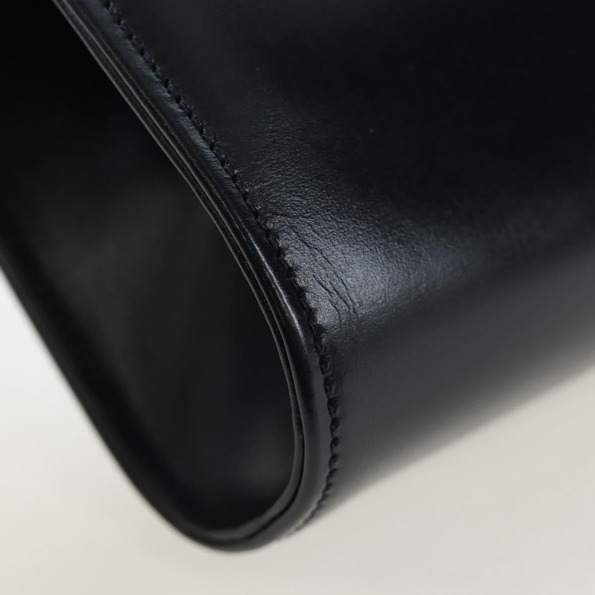 Cartier Sapphire Line Leather, Navy, Leather, Shoulder Bag