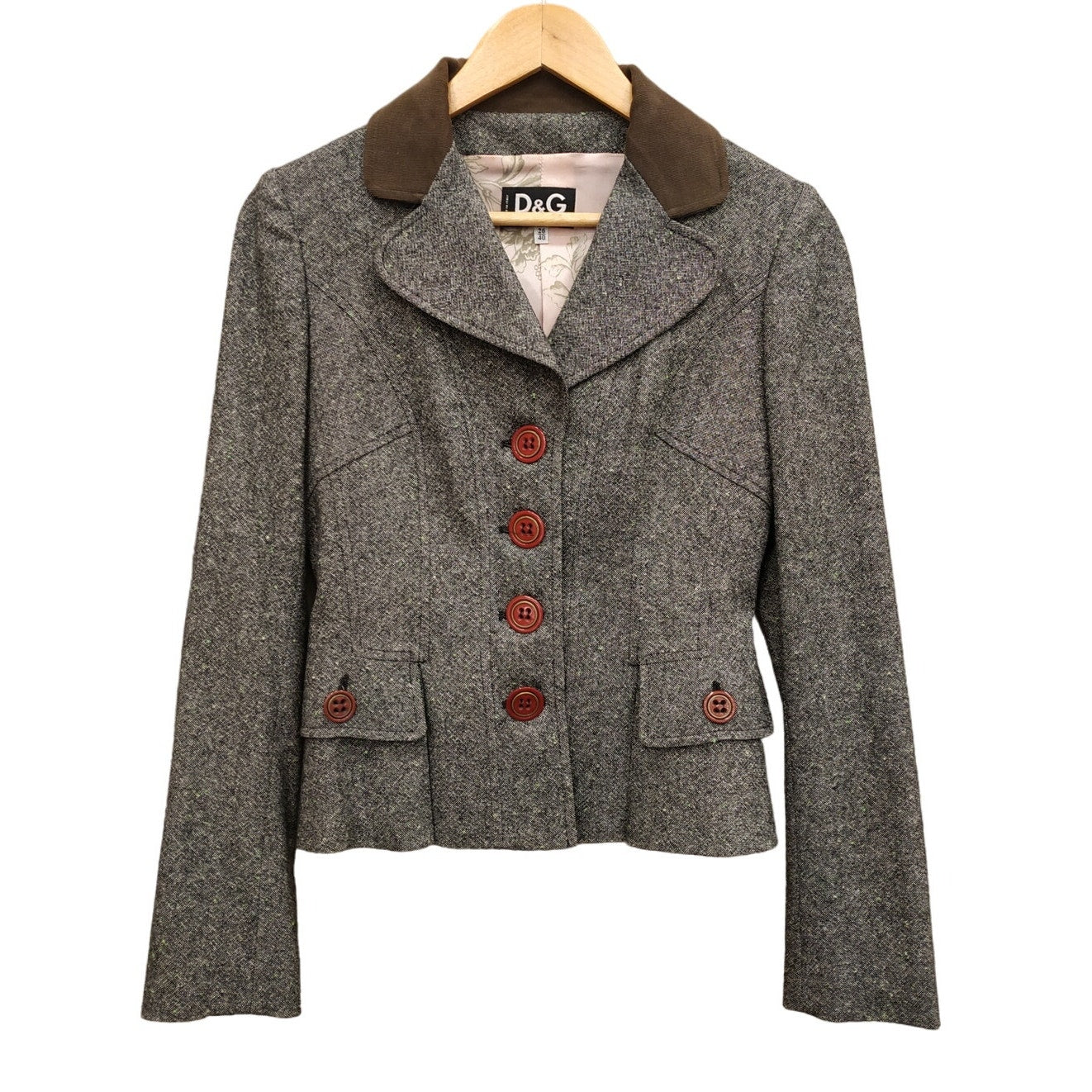 DOLCE & GABBANA Wool Crop Blazer