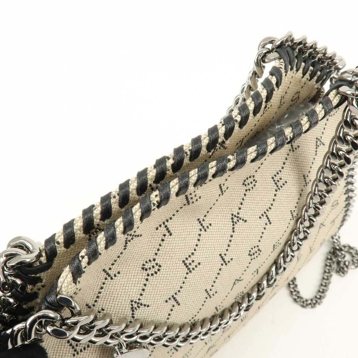 Stella McCartney Falabella Faux Leather, Beige, Canvas, Tote Bag
