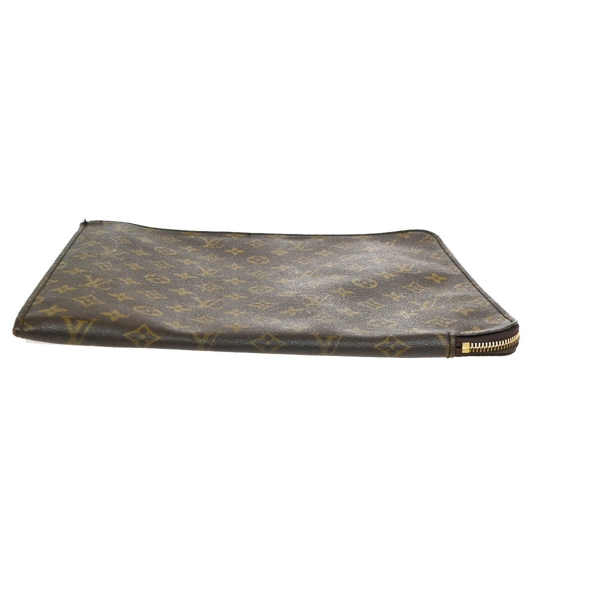 Louis Vuitton Poche Documents Monogram Canvas, Brown, Canvas, Briefcase