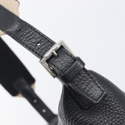 Burberry Shoulder Leather, Black, Leather, Shoulder Bag