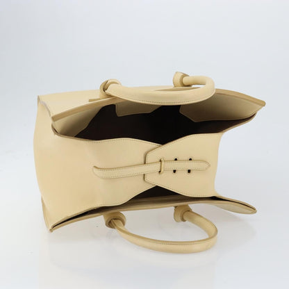 Celine Tie Tote Leather, Beige, Leather, Tote Bag