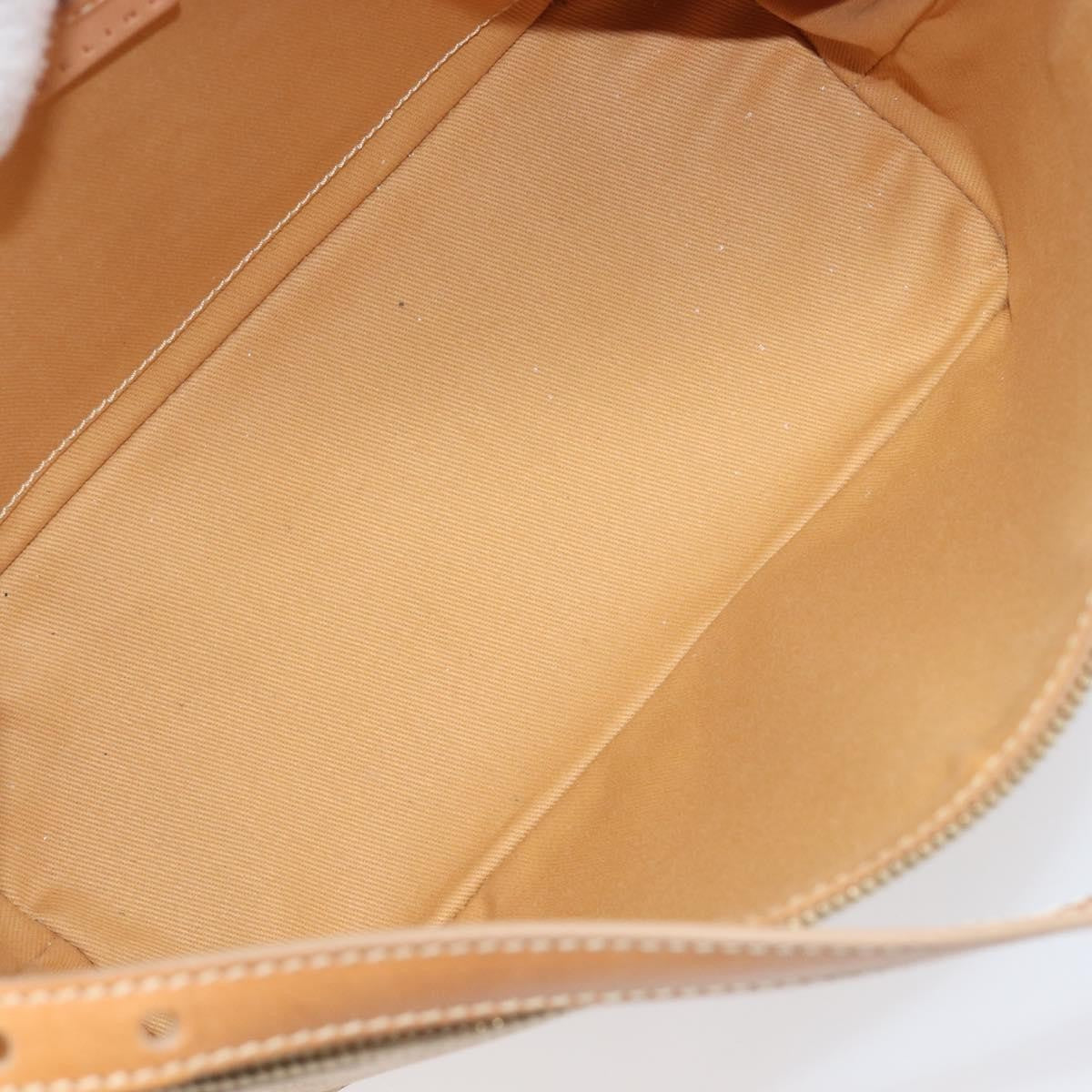 Celine Vintage Zip Hobo Macadam Canvas, Beige, Canvas, Shoulder Bag