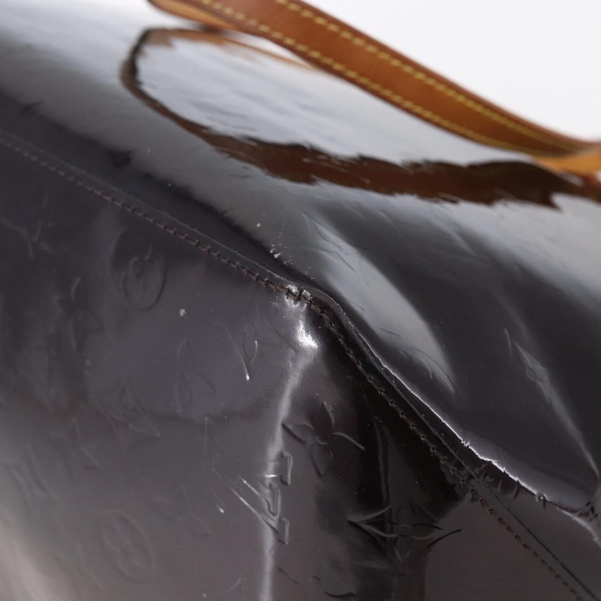 Louis Vuitton Bellevue Monogram Vernis, Burgundy, Patent Leather, Tote Bag