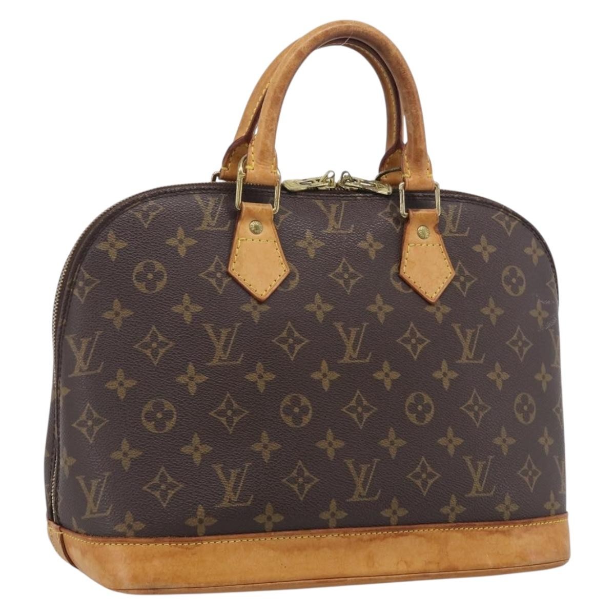 Louis Vuitton Vintage Alma Monogram Canvas, Brown, Canvas, Handbag