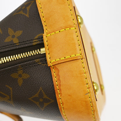 Louis Vuitton Alma Monogram Canvas, Brown, Canvas, Handbag