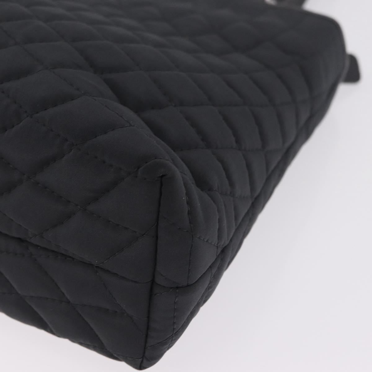 Bally Handbag Quilted Nylon, Black, Nylon, Handbag