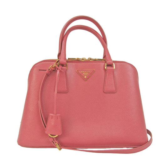 Prada Saffiano, Pink, Leather, handbag