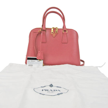 Prada Saffiano, Pink, Leather, handbag