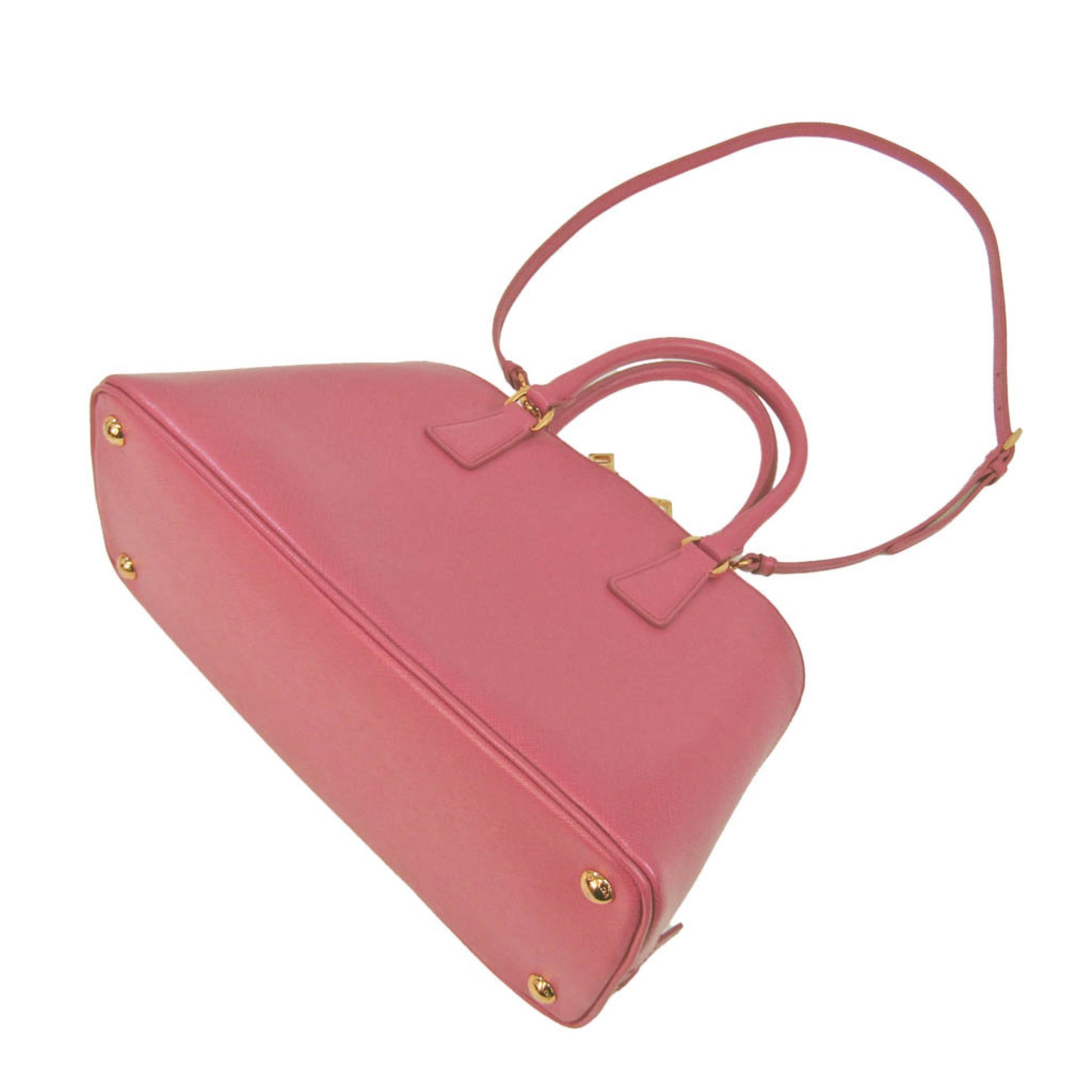 Prada Saffiano, Pink, Leather, handbag