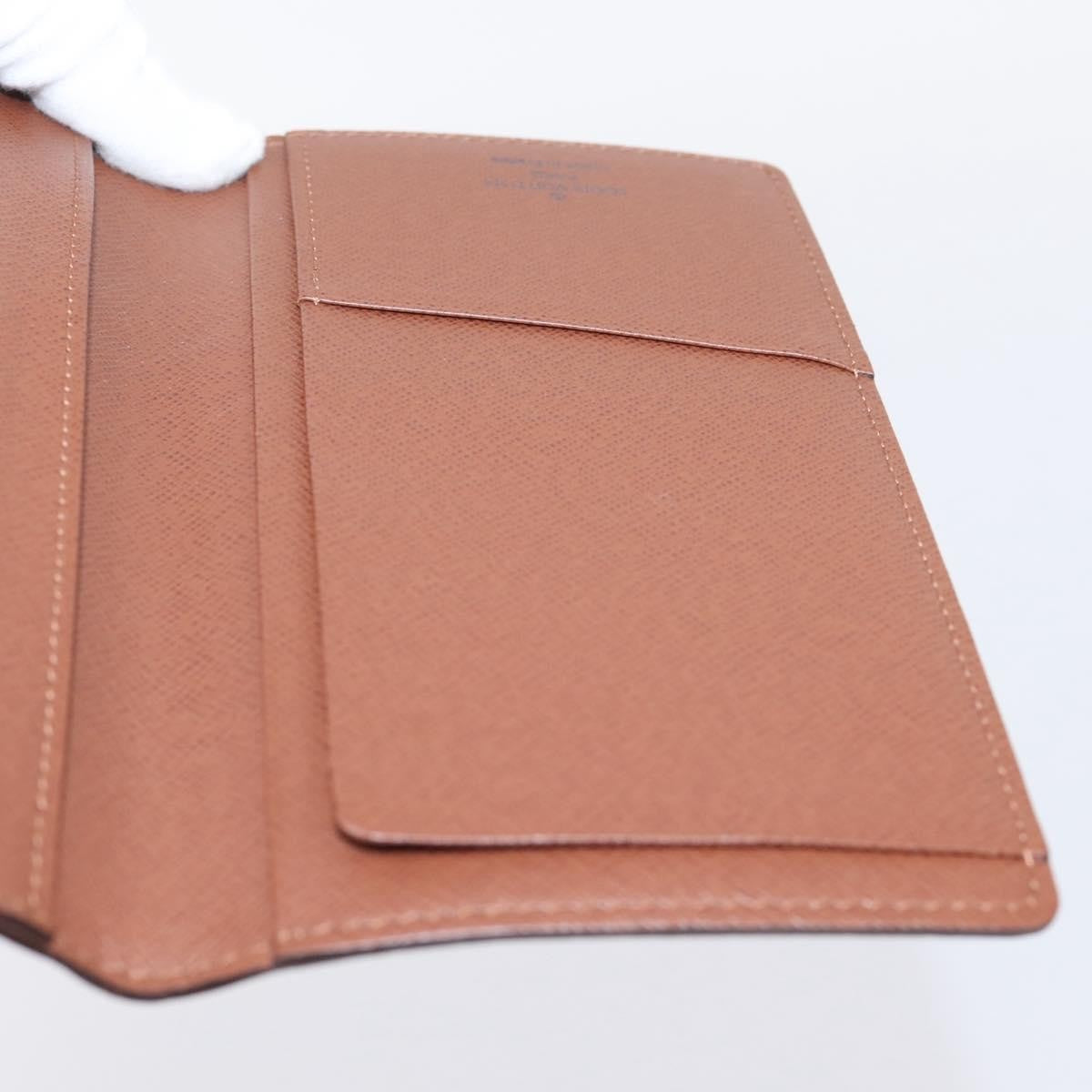 Louis Vuitton Porte Valeurs Checkbook Monogram Canvas, Brown, Canvas, Wallet