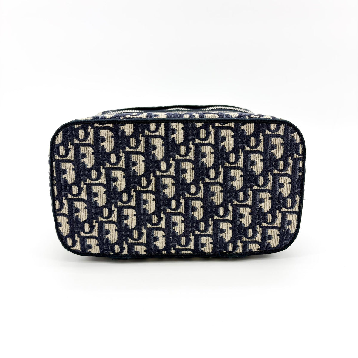 Christian Dior DiorTravel Vanity Case Oblique Canvas, Navy, Canvas, Handbag