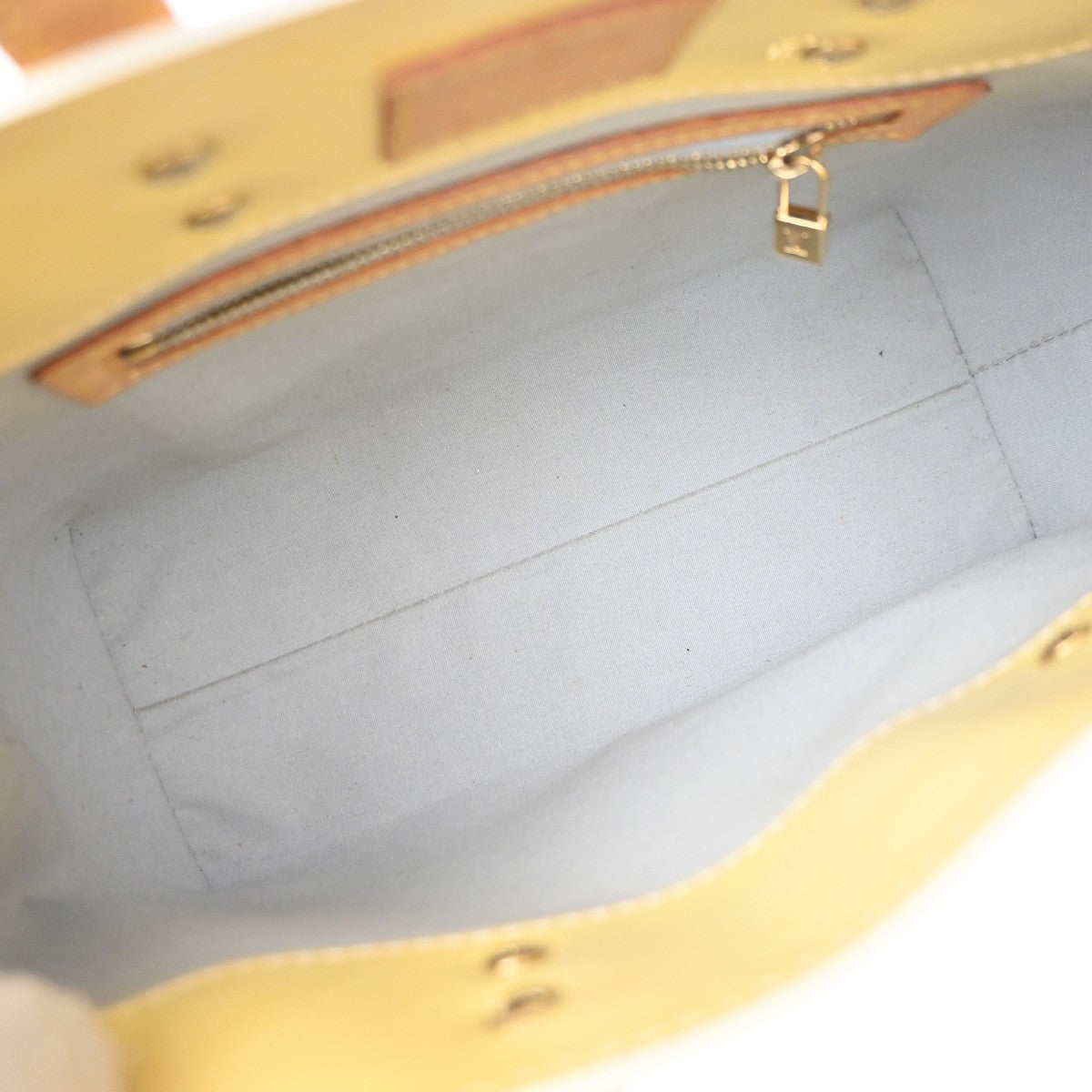 Louis Vuitton Robert Wilson Reade Vernis, Yellow, Patent Leather, Tote Bag