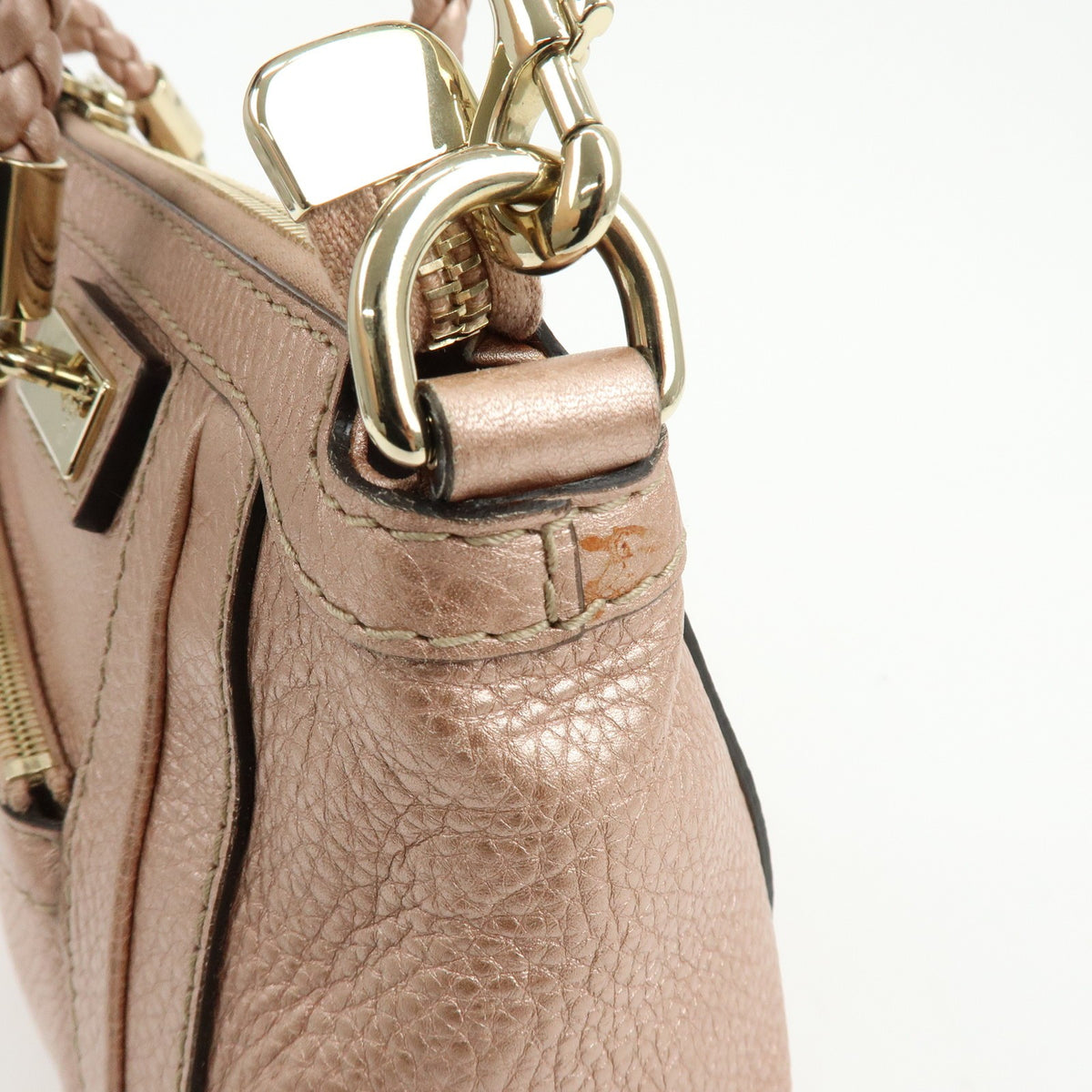 Gucci Bella Convertible Top Handle Leather, Pink, Leather, Handbag