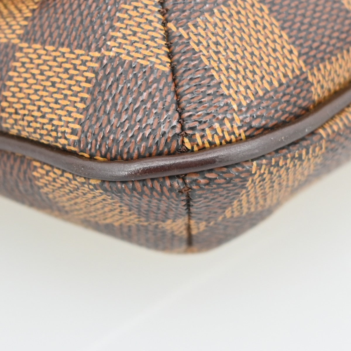 Louis Vuitton Musette Tango Damier Ebene, Brown, Canvas, Shoulder Bag