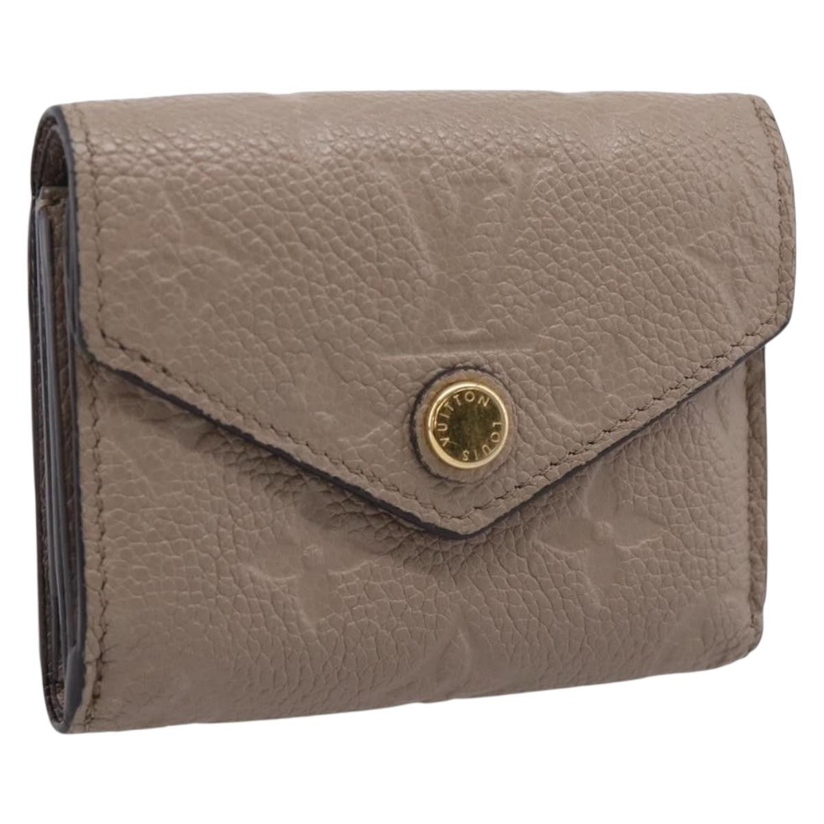 Louis Vuitton Zoe Monogram Empreinte Leather, Beige, Leather, Wallet