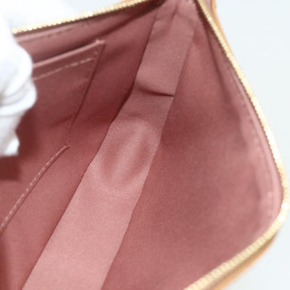 Louis Vuitton Pochette Accessoires NM Monogram Vernis, Brown, Patent Leather, Clutch